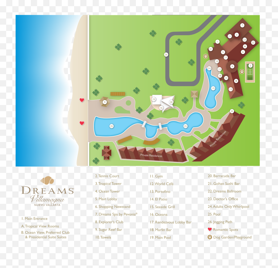 Dreams Villamagna Nuevo Vallarta All Inclusive Luxury Resort - Dreams Nuevo Vallarta Resort Map Png,Torres Icon Puerto Vallarta