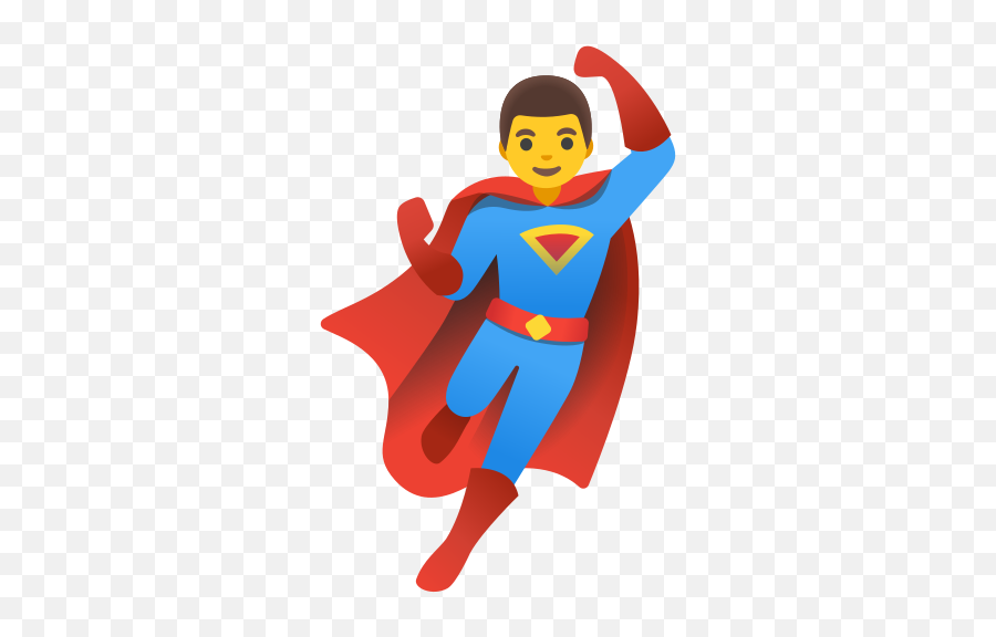 U200d Man Superhero Emoji - Iphone Superman Emoji Png,Super Man Icon