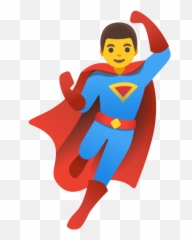 U200d Man Superhero Emoji - Iphone Superman png