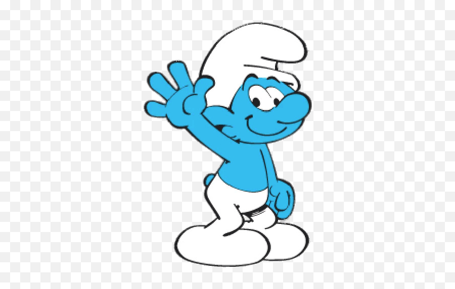 Check Out This Transparent Clumsy Smurf Waving Png Image Smurfs