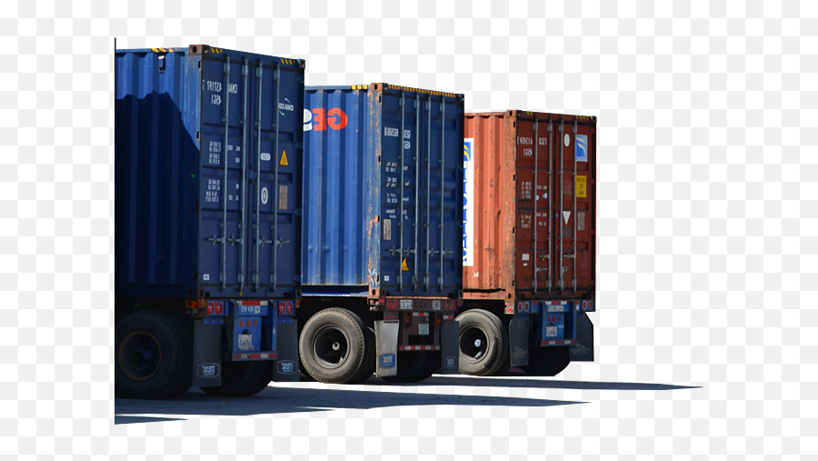 Download Container Freight Services - Trailer Truck Png Shipping Container,Trailer Icon Png