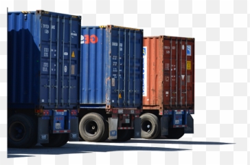 Download Container Freight Services - Trailer Truck Png Shipping Container,Trailer Icon Png