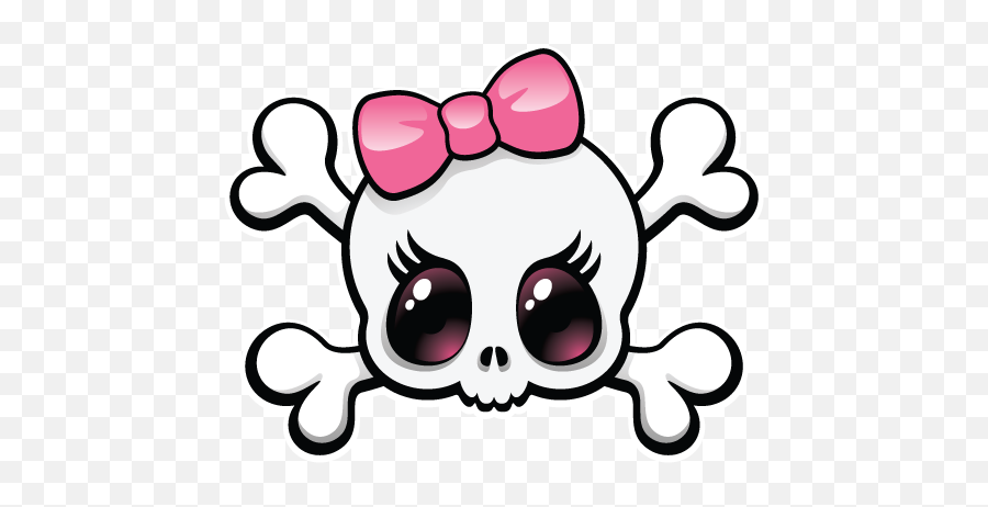 Friendify Girly Skull For Facebook Amazoncouk Appstore - Girly Skull And Crossbones Png,Cartoon Skull Png