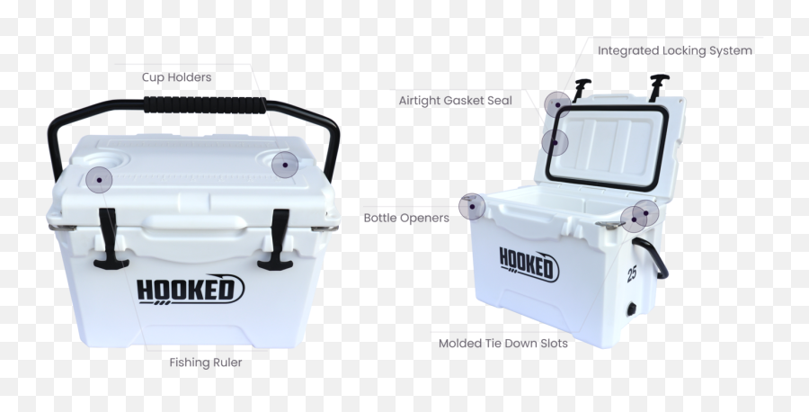 Hooked 25 U2013 Coolers - Portable Png,Icon Cooler Vs Yeti