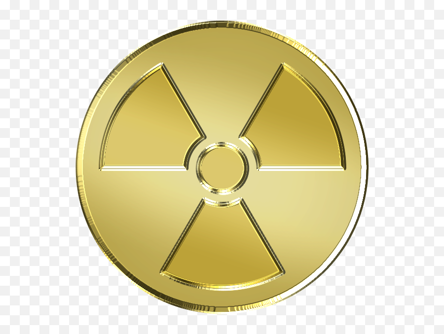 Symbol Nuclear Weapon Gold - Gold Nuclear Symbol Png,Nuclear Symbol Png