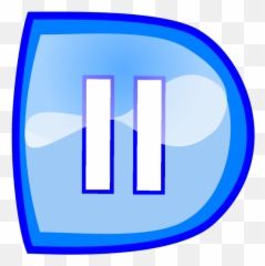 Blue Pause Button Png Svg Clip Art For Web - Download