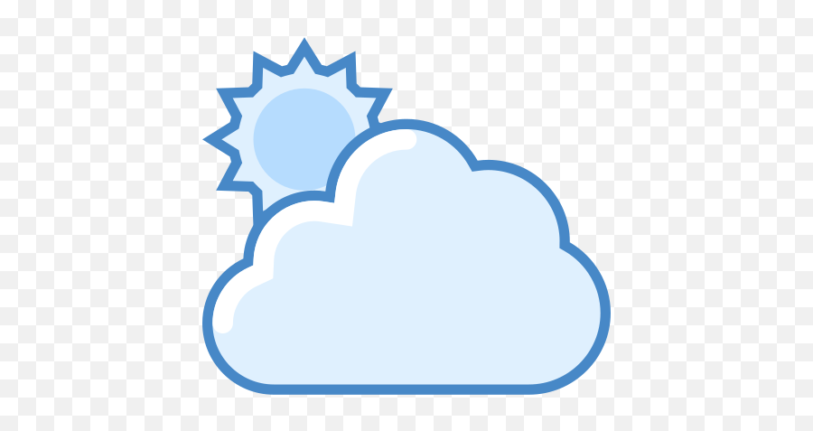 Partly Cloudy Day Icon - Free Download Png And Vector Png Cold Weather,Cloudy Sky Png