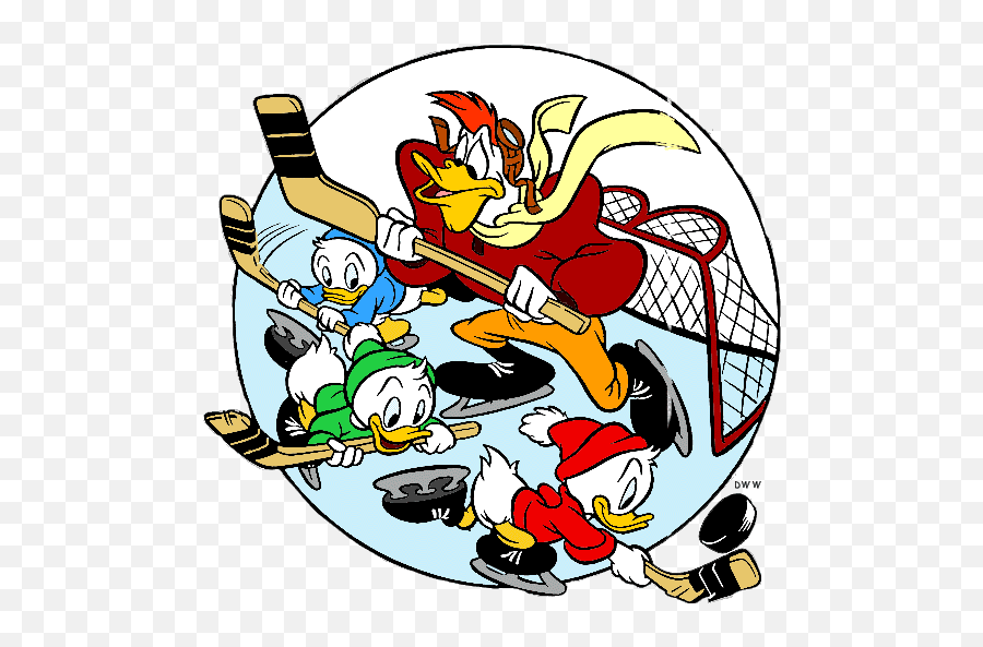 Hockey Clipart Donald Duck - Launchpad Mcquack Huey Dewey Louie Png,Donald Duck Transparent