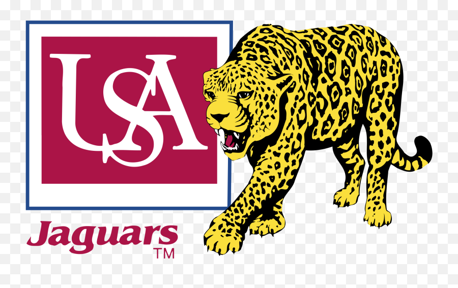 Usa Jaguars Logo Png Transparent Svg - University Of South Alabama,Jaguars Logo Png