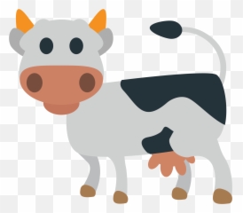 Clipart Cow Emoji Picture - Clip Art Png,Cow Emoji Png