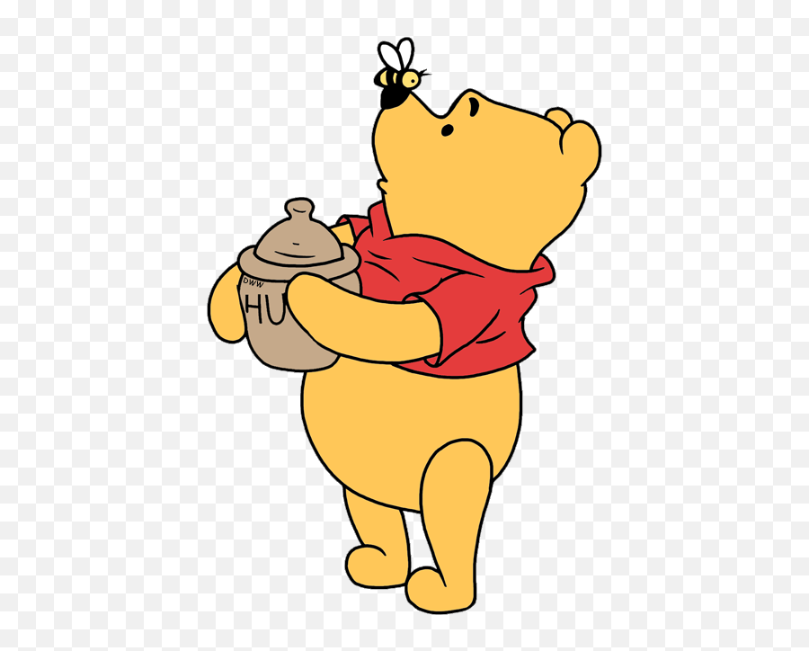 Winnie The Pooh Clipart Honey Bee - Winnie The Pooh With Winnie The Pooh Clipart Png,Bees Png