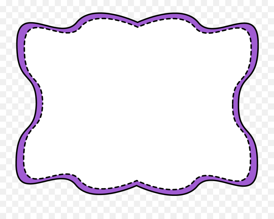 Picture Frame Clipart - Purple And Black Frames Png,Oval Frame Png