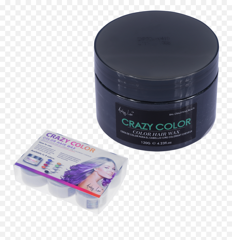 Ashley Lee Color Crazy Hair Wax Black Wholesale Beauty - Crazy Color Hair Wax Png,Crazy Hair Png