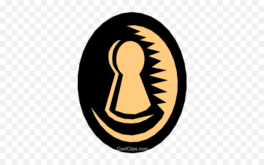 Download Keyhole Royalty Free Vector Clip Art Illustration - Clipart Png,Keyhole Png