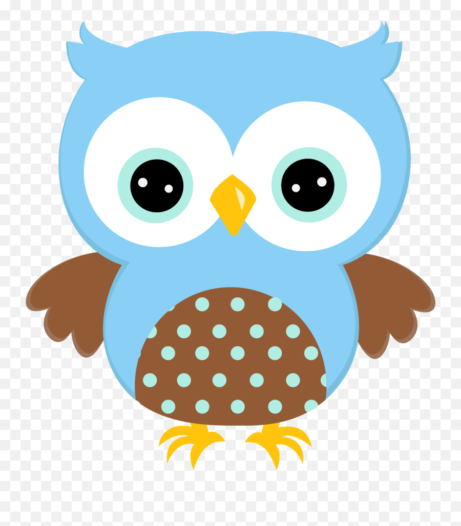 Png Transparent Baby Boy Owl - Blue Cute Owl Clipart,Owl Transparent