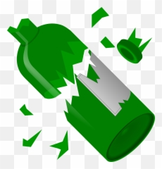 Download Free Png Very Broken Bottle - Glass Clipart