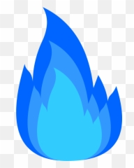 Blue Fire Icon Png - Cartoon
