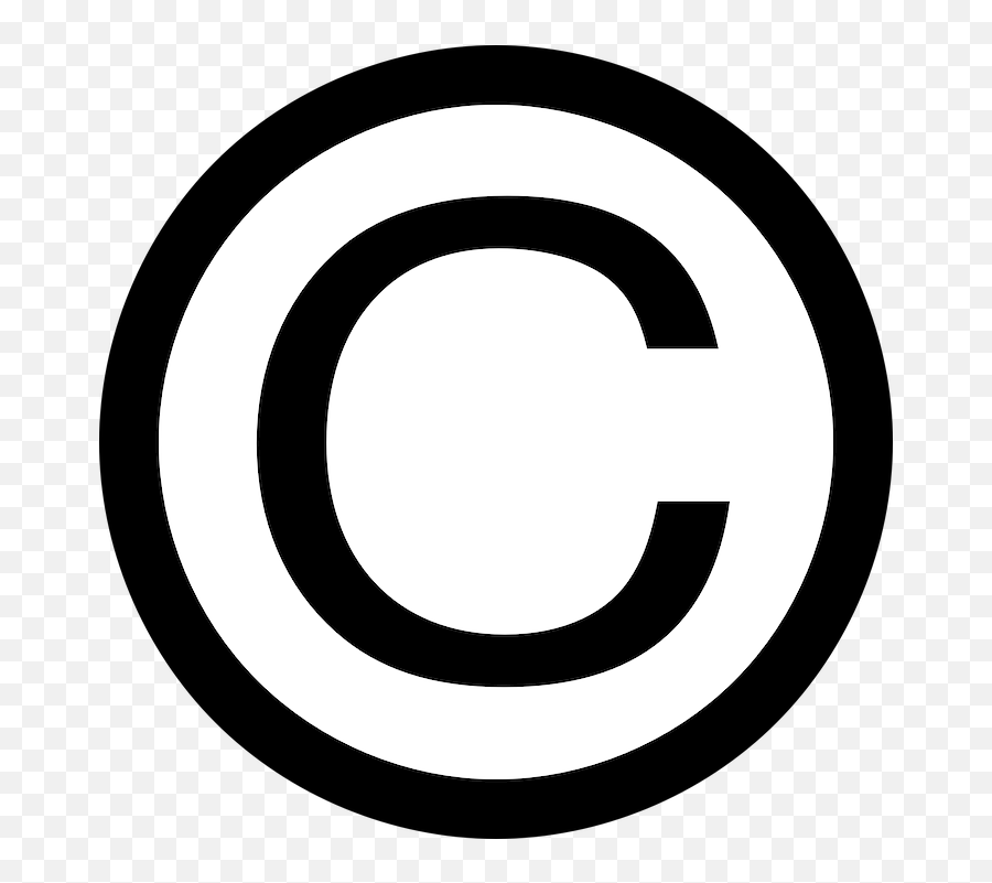 Copyright Symbol Sign - Number 1 In A Circle Png,Copyright Logo Text
