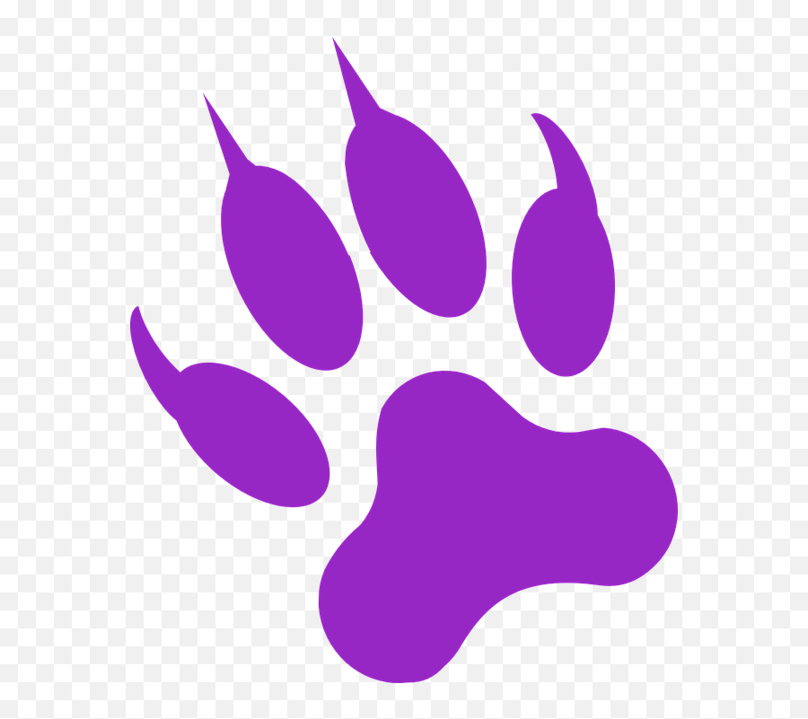 Paw Print Wolf - Black Panther Paw Print Png,Wolf Paw Png