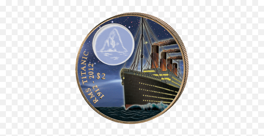 British Virgin Islands - 2012 2 Dollar Titanic At Night Proof Caravel Png,Titanic Png