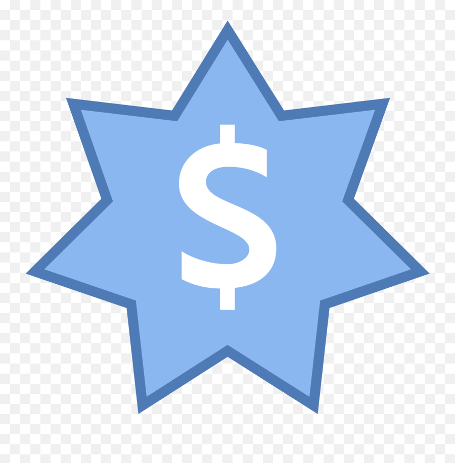 Blue Dollar Sign Icon Png Image - Money Bag Icon Png,Dollar Sign Icon Transparent Background