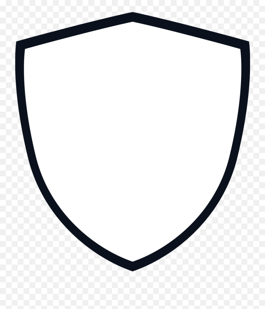 Download Free Png Shield Clip Art Black And White - Black And White Shield,Sheild Png