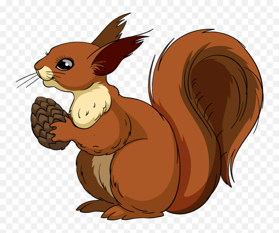 Squirrel Clipart - Eurasian Red Squirrel Png,Squirrel Transparent
