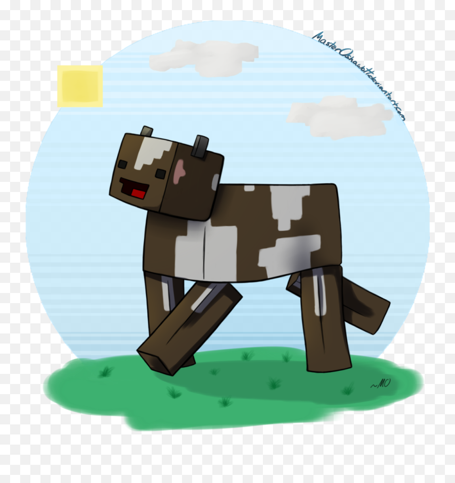 Download Cow Clipart Derpy - Cartoon Minecraft Cow Png,Minecraft Cow Png