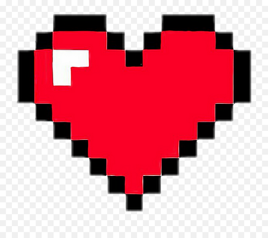 Corazón Png - Heart Pixelart Game Retro Red Minecraft Life 8 Bit Heart Png,Pixel Art Png