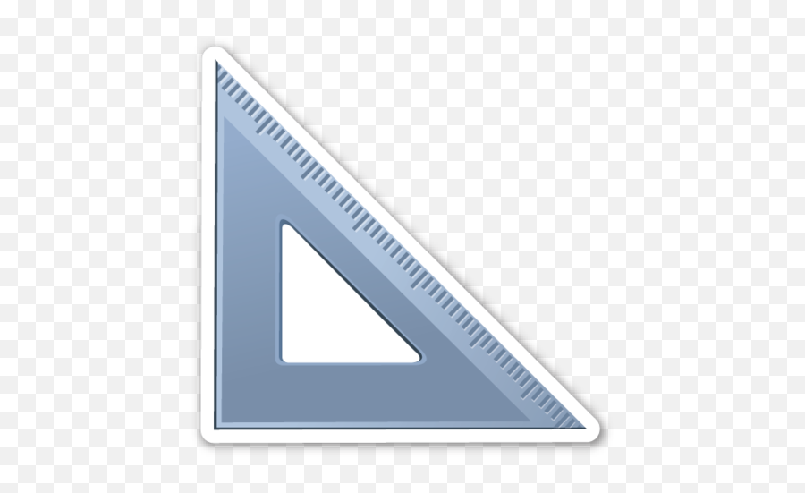 Triangular Ruler Emojis Emoticonos Pegatinas - Ruler Emoji Png Transparent,Ruler Transparent Background