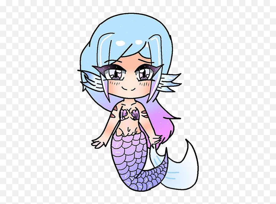 Mermaid Drawing Png - Gacha Mermaidtail Mermaid Edit Gacha Life Mermaid Tail Edit,Free Mermaid Png
