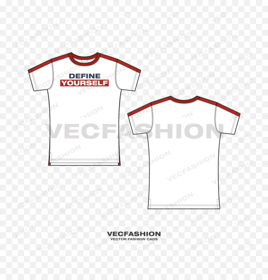 Sport Round Neck T - Shirt Diagram Png,Tshirt Template Png