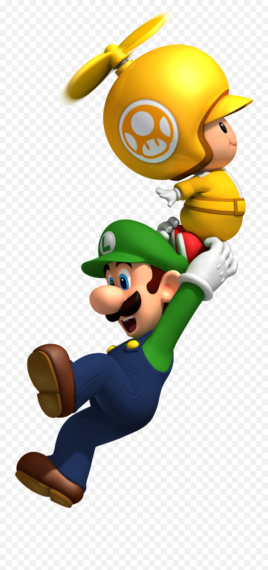New Super Mario Bros Wii - Yellow Toad And Luigi Super New Super Mario Bros Wii U Characters Png,Mario Kart Png