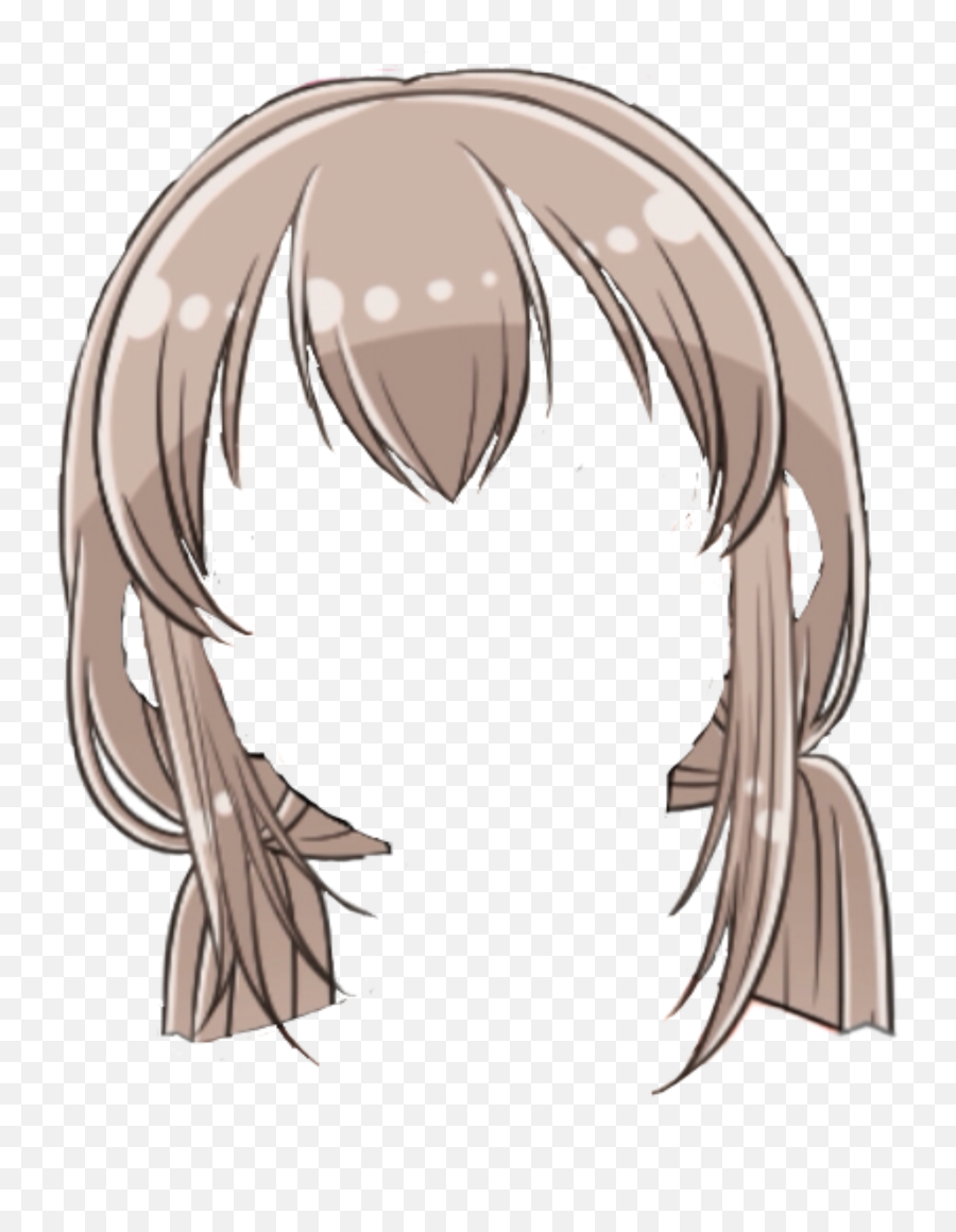 Anime hair, cartoon, hair, female png