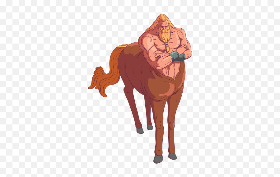 Centaur Man Horse Colored Coloured - Illustration Png,Centaur Png