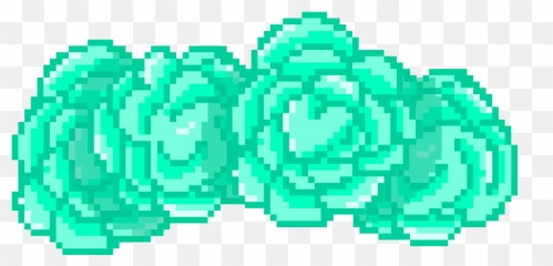 Download F2u Pixel Flower Crown By - Green Png