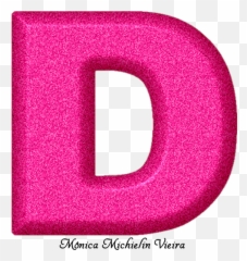 Alfabeto Glitter Rosa Png - Alfabeto Rosa Png,D Png