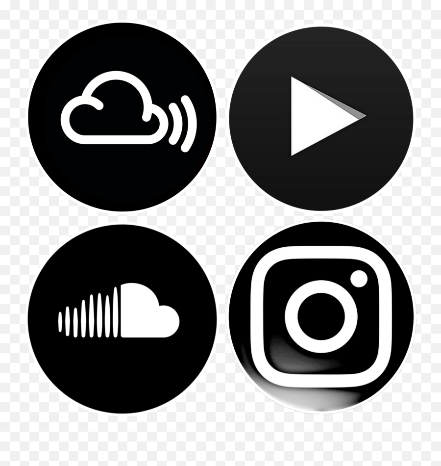 Mymedia Logos Blacklogo Sticker - Instagram Logo Girl Png,Instagram Black Logo
