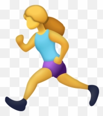 Girl Running Emoji Free Download Ios Emojis Island - Png