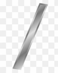Slash Stroke Forward - White Png