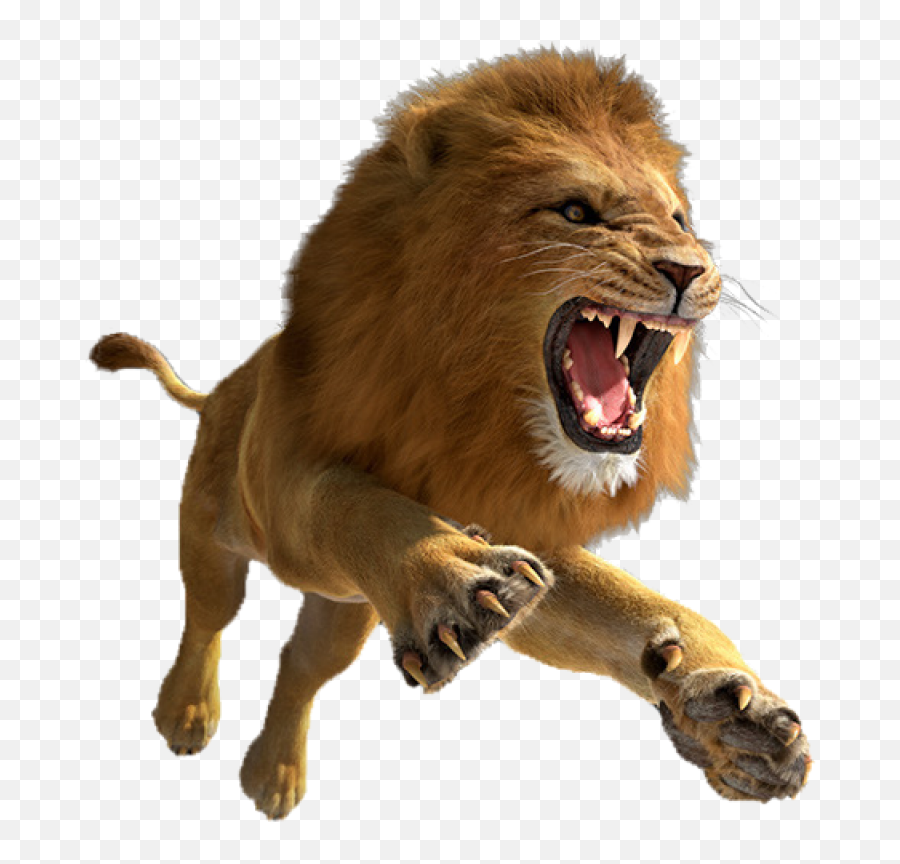Lion Png Image - Leaping Lion Png,Lion Png Transparent