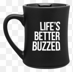 Better Buzz Logo Cafe Mug - Pizza Grill Png,Coffee Cup Logo