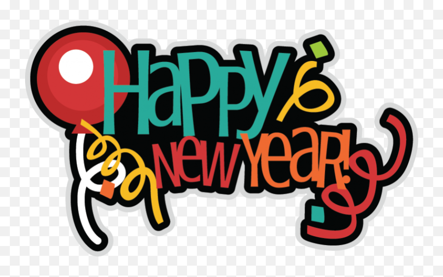 Happy New Year Svg Scrapbook Title - Happy New Year Stickers Png,Happy New Year 2017 Png