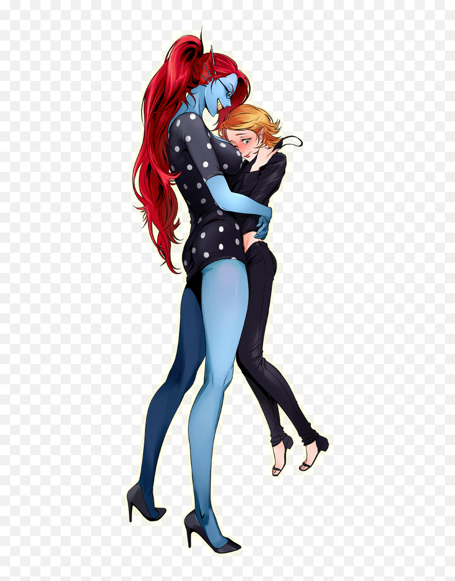 Undertale - Alphys X Undyne Alphyne Undertale Alphys X Undyne Human Png,Undyne Transparent