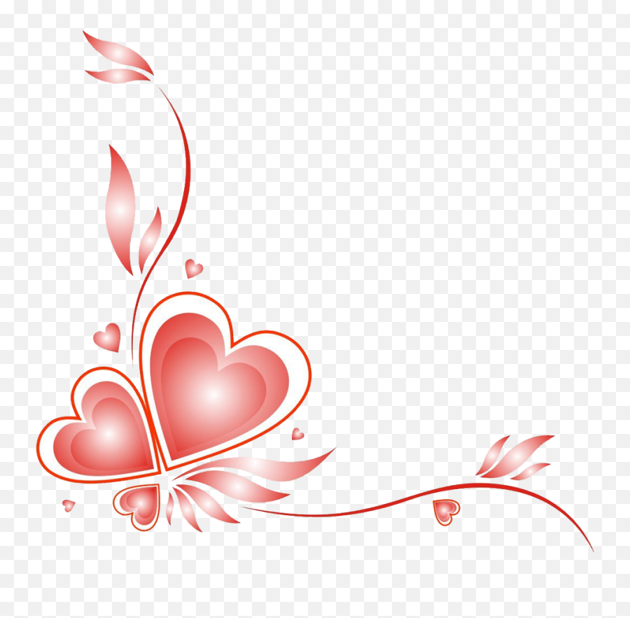 Heart Download - Heart Border Png Download 961914 Free Transparent Love Border Png,Valentines Day Border Png