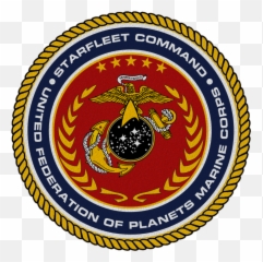 Download Hd Marine Corps Logo Png - Starfleet Command,United Federation Of Planets Logo