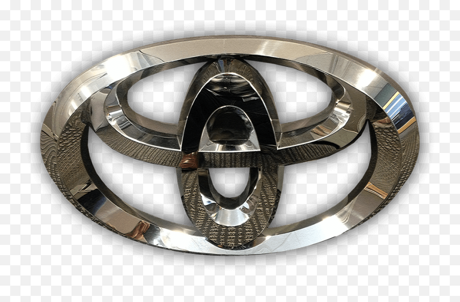 Polished Stainless Steel Toyota Logo - Circle Png,Toyota Logo Png