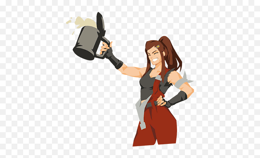 Brigitte Sku0026aringl - Discord Sticker Skal Brigitte Png,Brigitte Overwatch Icon