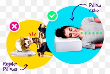 Pillow Cube The Perfect For Side Sleepers - Language png