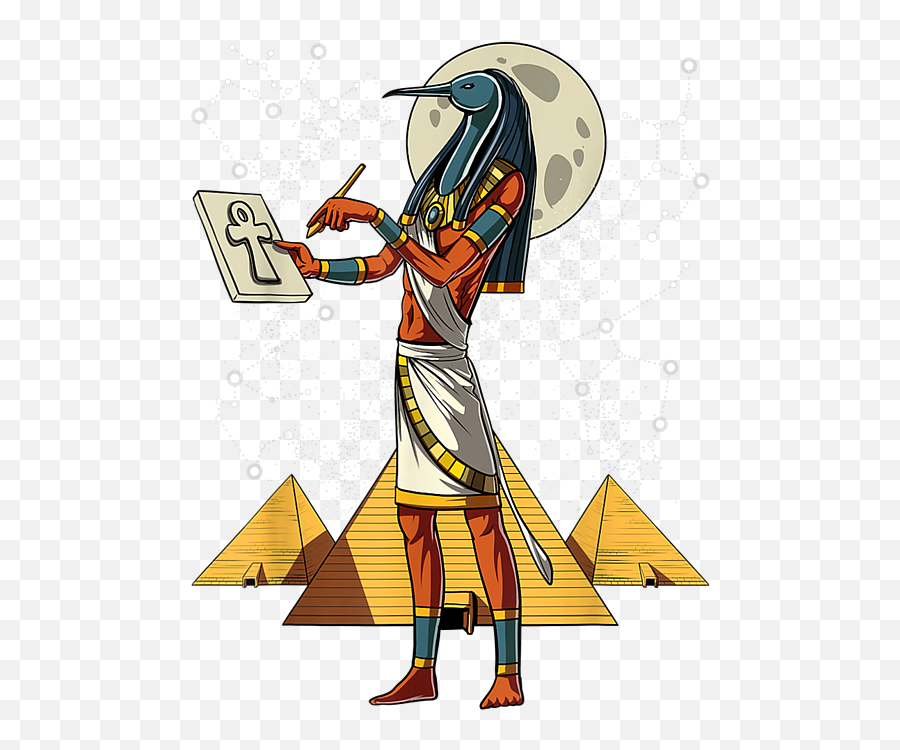Thoth Egyptian God Ancient Pyramids Ankh Symbol - Thoth Egyptian God Png,Ankh Icon